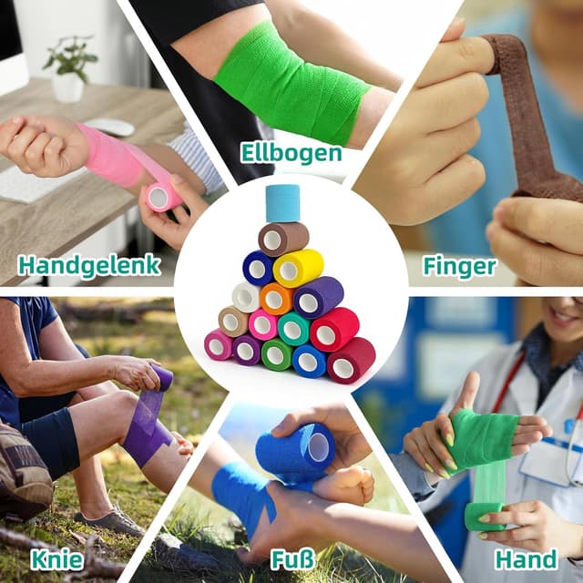 Thumbnail 6 de HONYAO Selbstklebender Verband 5 cm x 4,5 m