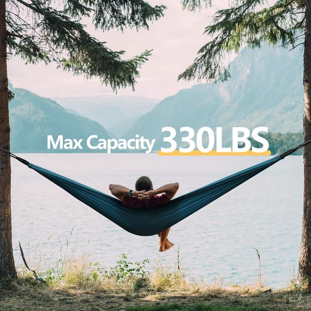 Detalle de COVACURE Camping Hammock 270 x 150cm