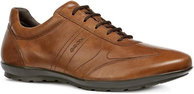 Detalle de Geox U SYMBOL Herren-Sneakers aus Smooth Leather für Lifestyle & Outdoor