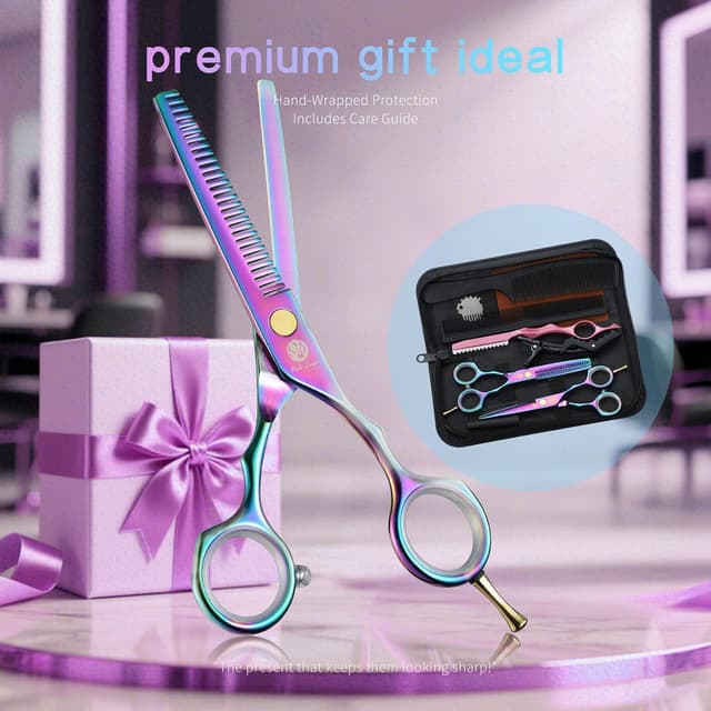 Thumbnail 6 de Tijeras peluquería 5,5 pulg multicolor