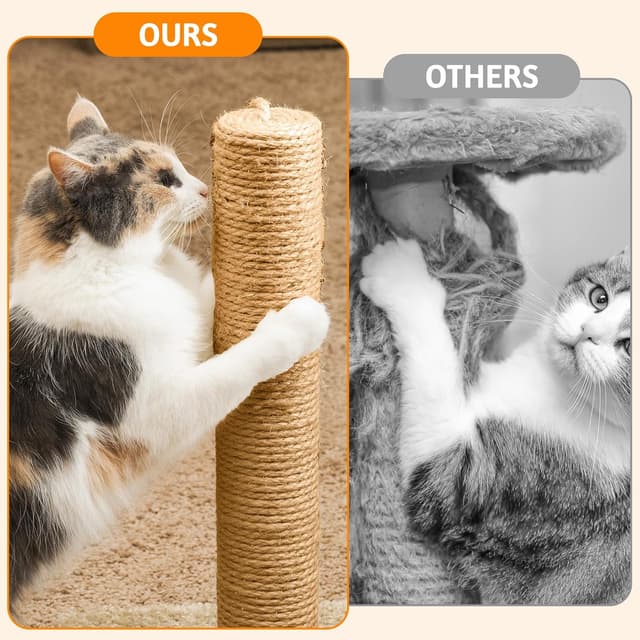 Detalle de 100 m Sisalseil für Kratzbaum (6 mm / 8 mm), Natur Sisal & Juteseil – Ersatzkordel