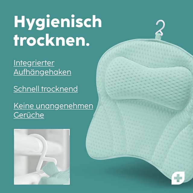 Thumbnail 3 de Vesta+ Badewannenkissen Mint L mit 6 Saugnäpfen 🛀