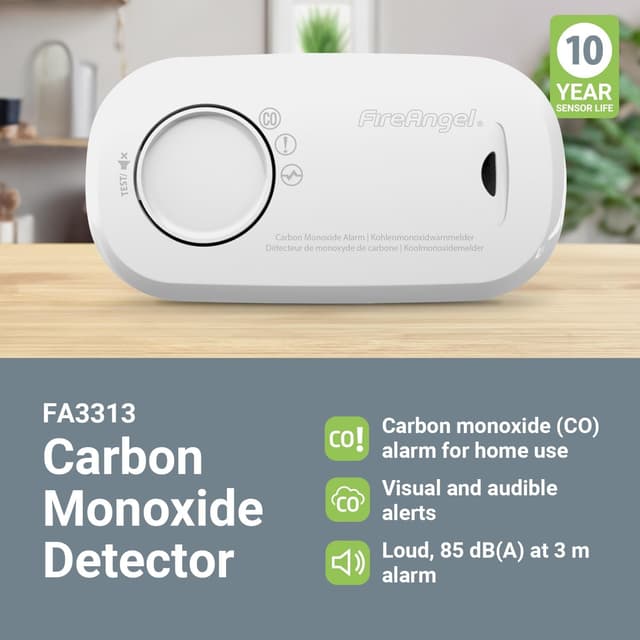 Thumbnail 3 de FireAngel FA3313 CO Alarm 10-Year Sensor