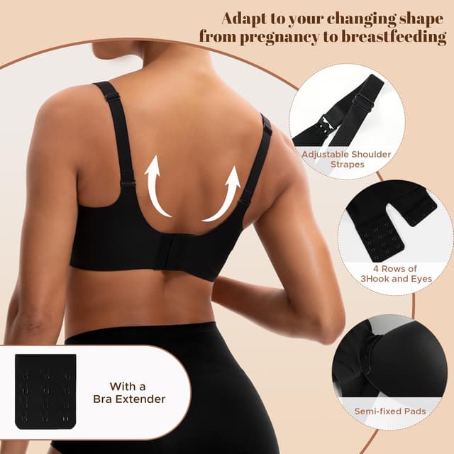 Thumbnail 2 de INNERSY Nursing Bra Seamless Wireless Maternity