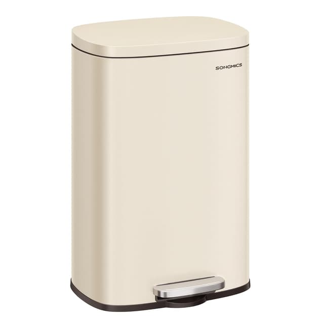 Detalle de SONGMICS Mülleimer Küche LTB050A02 (50 Liter) mit Softclose, Fußpedal und Inneneimer