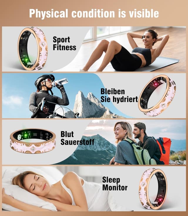 Thumbnail 6 de 10 Gen Diamond Smart Ring 2025 — SpO2 tracker 💍