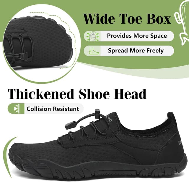 Detalle 2 de SAGUARO Saguaro Wasserschuhe mit Klettverschluss – rutschfeste Sohle für Aktivitäten im Wasser