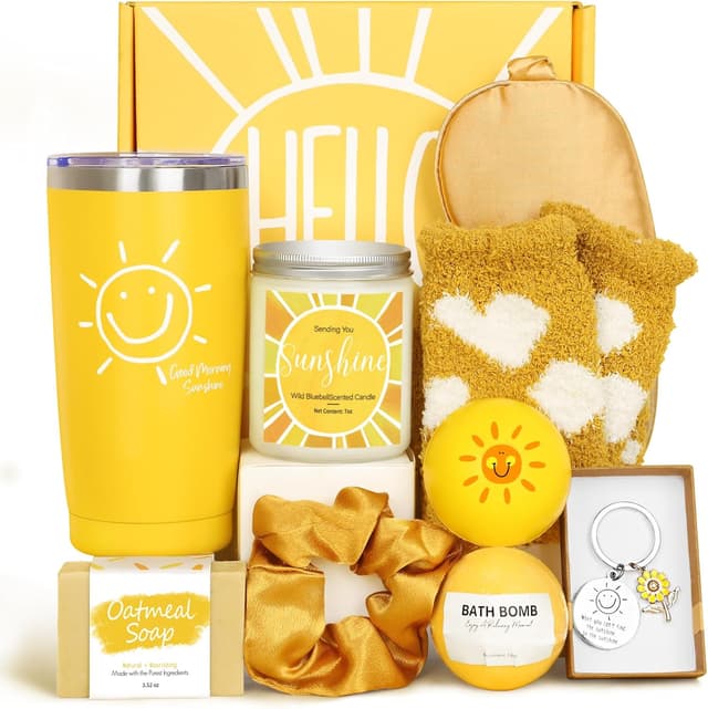 Detalle de BRIGHTEN UP HER DAY! 10pcs Gift Basket Set