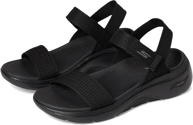 Detalle de Skechers GO Walk Arch FIT 2.0 Sandal Mujer 🥿 Black 39 EU