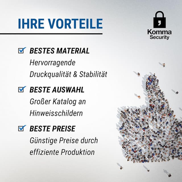 Thumbnail 3 de Komma Security Hundeschild 30×20 cm