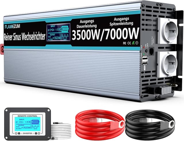 Imagen de SUDOKEJI FLAMEZUM 3500W Wechselrichter 24V–230V en OfertitasTOP