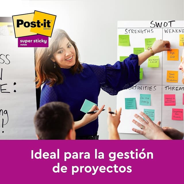 Thumbnail 5 de Post-It Super Sticky Carnival 76x127 mm 90 hojas