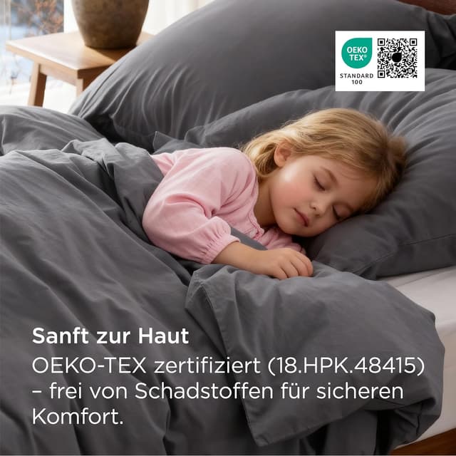 Thumbnail 1 de BEDSURE Bettwäsche 135x200 Baumwolle 4-teilig