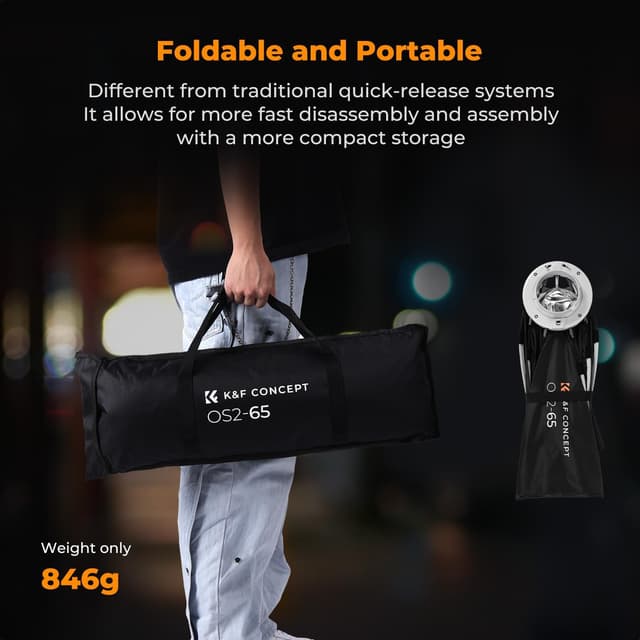 Detalle de K&F Concept boîte à lumière 65 cm