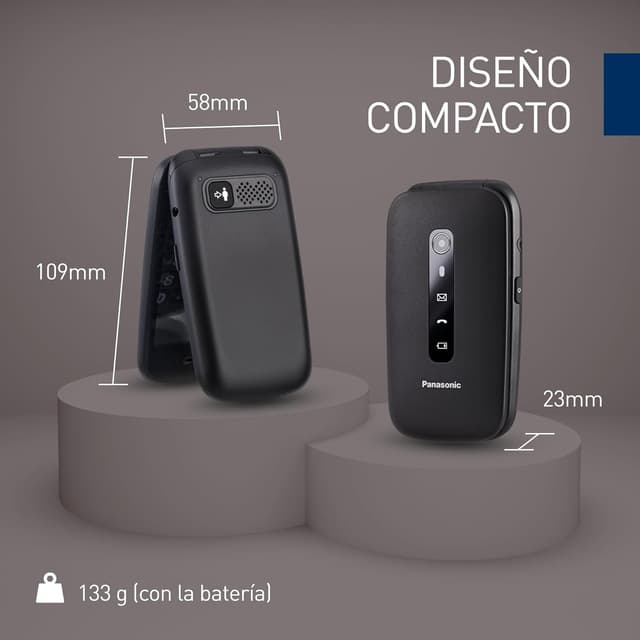 Thumbnail 11 de Panasonic KX-TU550EXB 📱 Teléfono Clamshell para Mayores 4G