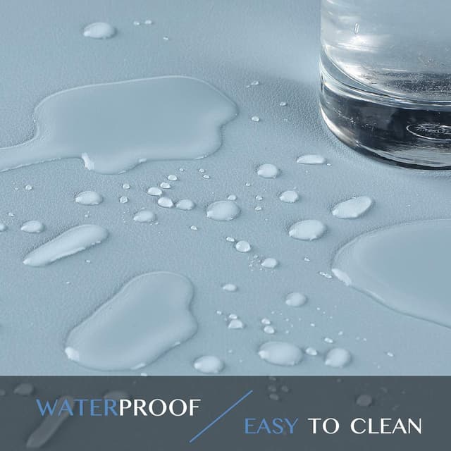 Thumbnail 6 de K KNODEL Tischunterlage 80 x 40 cm aus PVC, doppelseitig (Hellblau/Silber), wasser- und schmutzabweisend