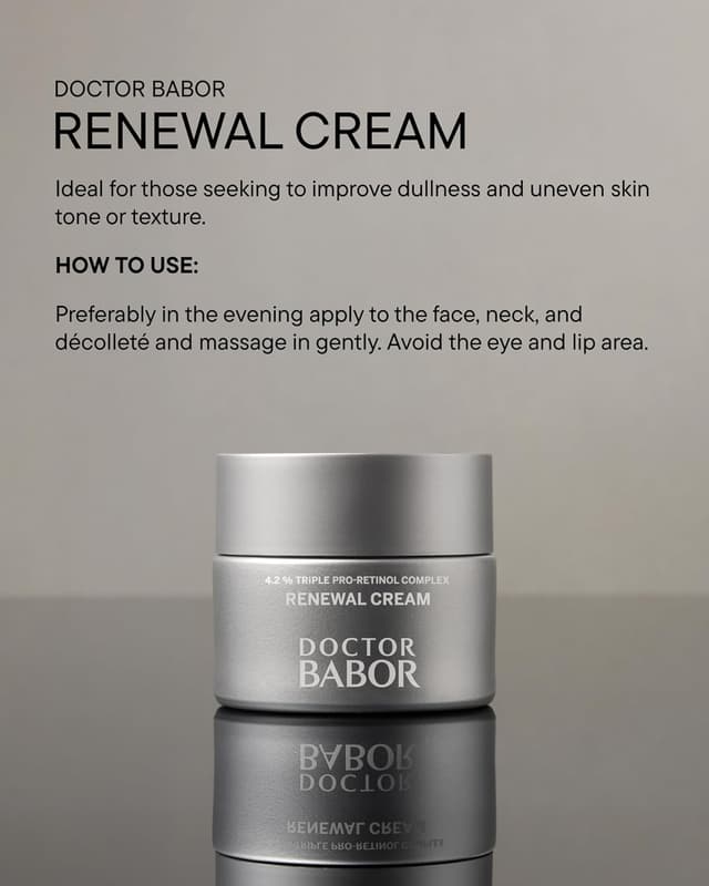Detalle de DOCTOR BABOR Renewal Cream Resurface 4,2% Pro-Retinolo, crema viso rigenerante anti-età e anti-pigmentazione (50 ml)