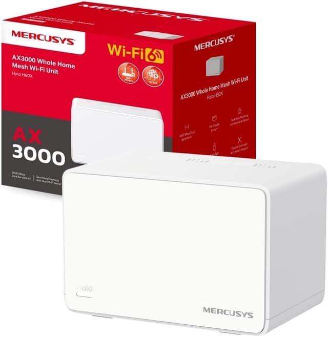 Imagen de Mercusys TP-Link Halo H80X Mesh Wi-Fi 6 AX3000 en OfertitasTOP