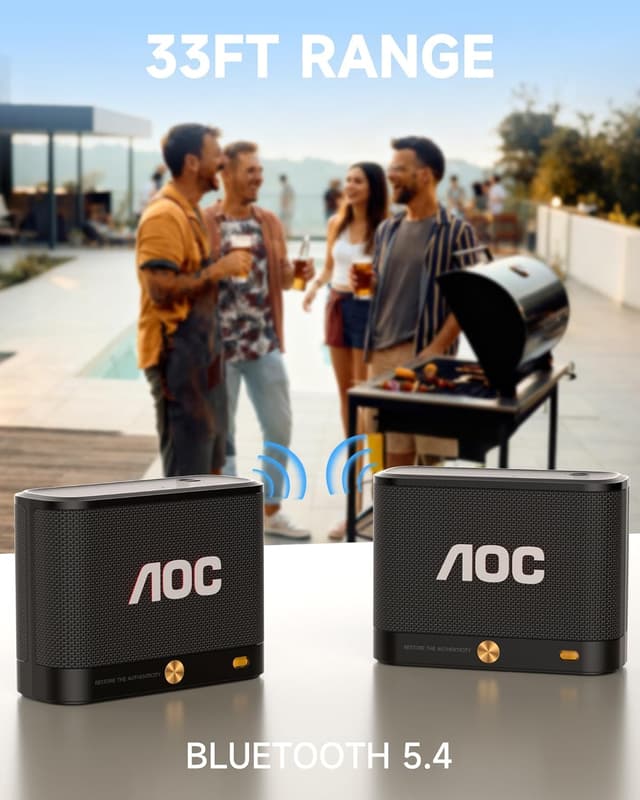 Thumbnail 4 de AOC Portable Bluetooth Speaker 30H battery