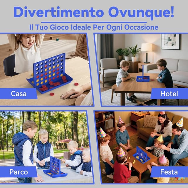 Thumbnail 3 de Pup Go 4 in Linea gioco da tavolo portatile per 2 giocatori 🎲