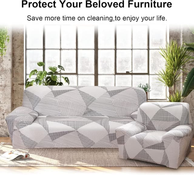 Detalle 2 de Jaotto Copridivano 2 Posti Elasticizzato con Braccioli – tessuto super morbido antiscivolo e antimacchia