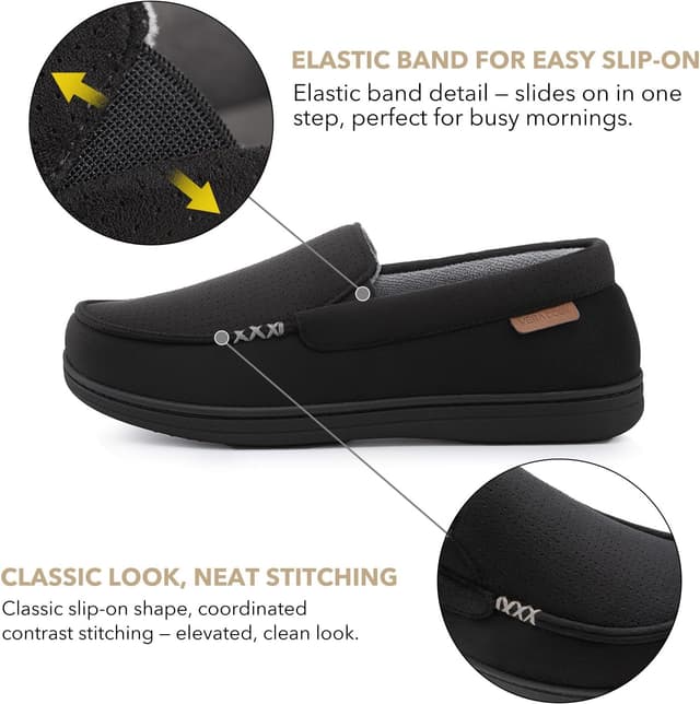 Detalle 1 de VeraCosy memory foam moccasin slippers