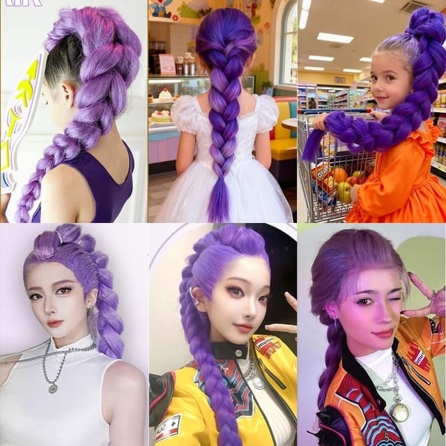 Detalle 2 de jooceebaby Extension treccine viola 26 pollici