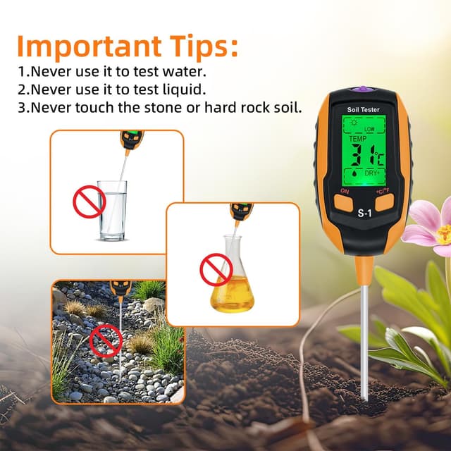 Thumbnail 3 de McBazel Soil Meter 4-in-1 moisture PH