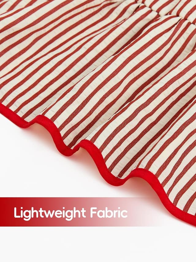 Detalle 2 de JiAmy Girls Long Sleeve Vintage Peter Pan Collar Tiered Dress (4–12 years)