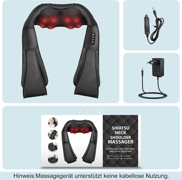 Thumbnail 4 de iKristin 3D Shiatsu Nackenmassagegerät 42°C