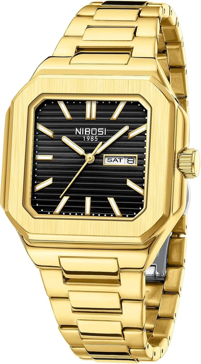 Detalle de NIBOSI Orologio uomo quadrato analogico