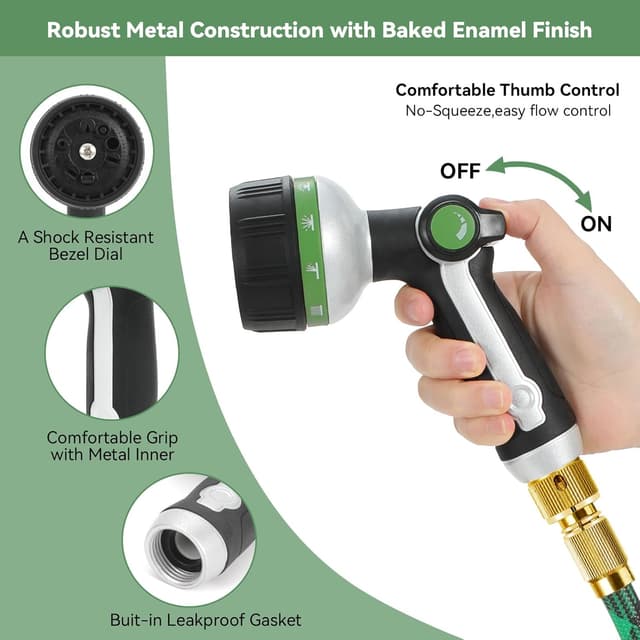 Thumbnail 3 de Metal Hose Pipe Spray Gun Heavy Duty