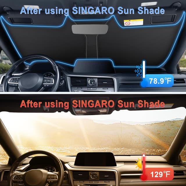 Thumbnail 2 de SINGARO 300T Universal Sun Shade 55