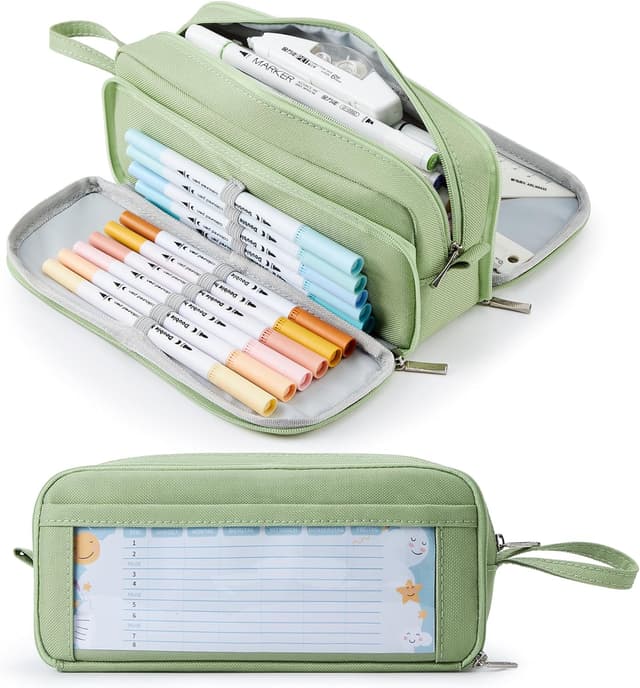 Detalle de KALIDI Federmäppchen mit 3 Fächern