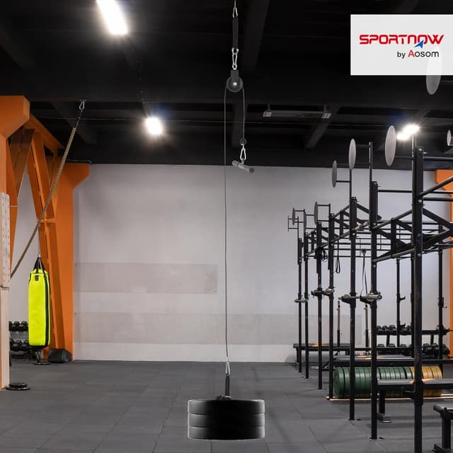 Detalle 2 de SPORTNOW Système de poulie de musculation 50 kg