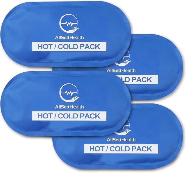 Detalle de 4X Ice Pack for Injuries – Reusable Gel Cold Compress (Cold Compress) 27cm x 13cm, 4 Pack Blue