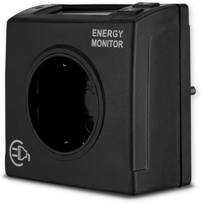 Detalle de REV Stromzähler EX für die Steckdose (schwarz) – Verbrauch messen und Stromfresser finden
