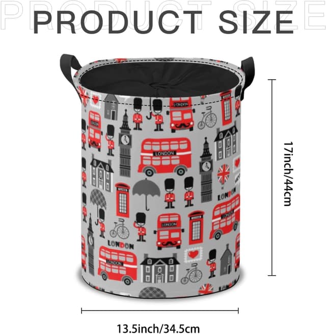 Detalle de Laundry Basket with Drawstring 40L