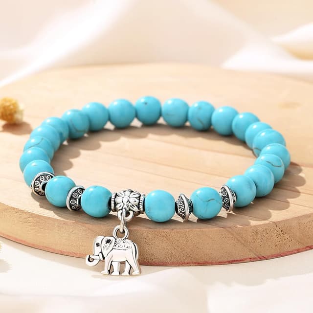 Detalle de XIANNVXI Elephant Bracelet 8mm Crystal