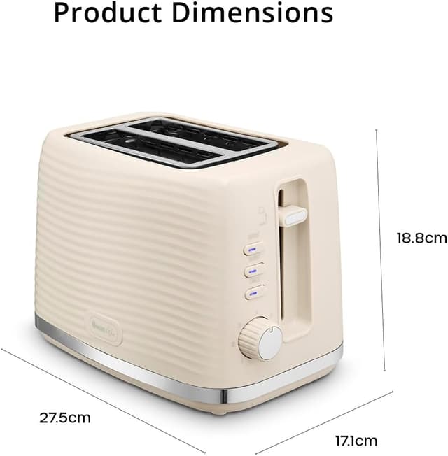 Thumbnail 4 de Swan ST19034CRM Wave 2-Slice Toaster