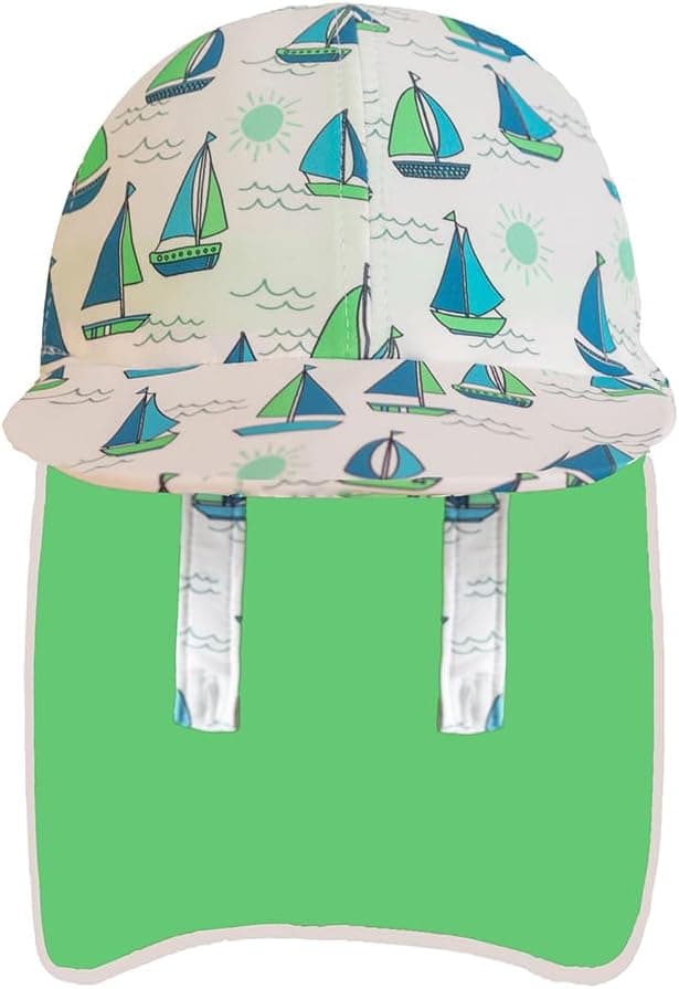 Detalle de Kinder Sonnenhut mit Nackenschutz im Dinosaurier-Design – Gifts Treat Kinder Legionäre Hut, UPF 50+