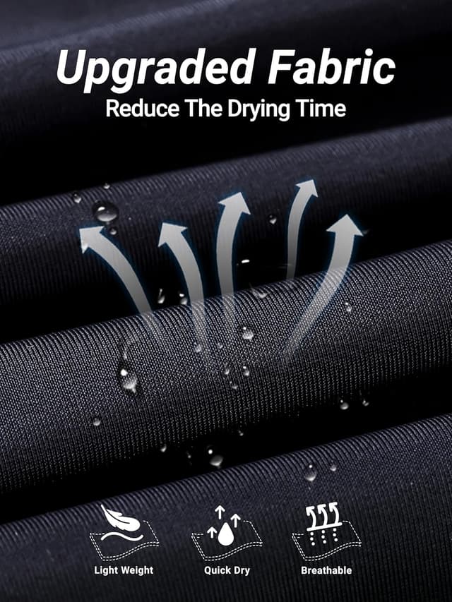 Detalle de Arcweg Herren-Badehose Eng Kurz mit Tunnelzug – schnelltrocknende Badeshorts für Schwimmen & Wassersport