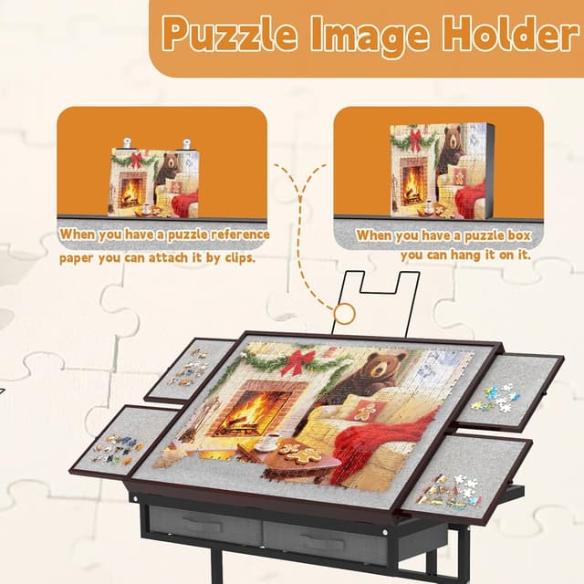 Detalle 2 de RAGOZONERY Puzzle Table 1500pcs with Drawers