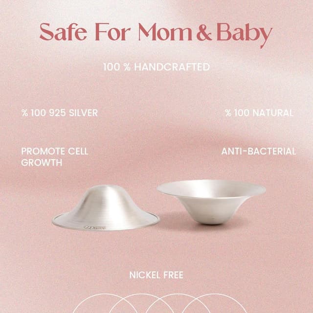 Thumbnail 6 de BABYHIG The Original Silver Nursing Cups 925