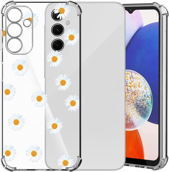 Thumbnail 6 de ChoosEU Transparente Hülle für Samsung Galaxy A25 5G – dünnes TPU/Silikon Case mit Blumenmotiv