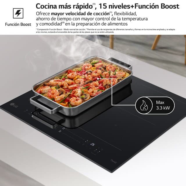 Thumbnail 4 de LG Placa de Inducción Zona Flex CBIZ2435B ⚡