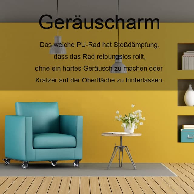 Thumbnail 5 de Lenkrollen für Möbel 40 mm Schwerlast 150 kg