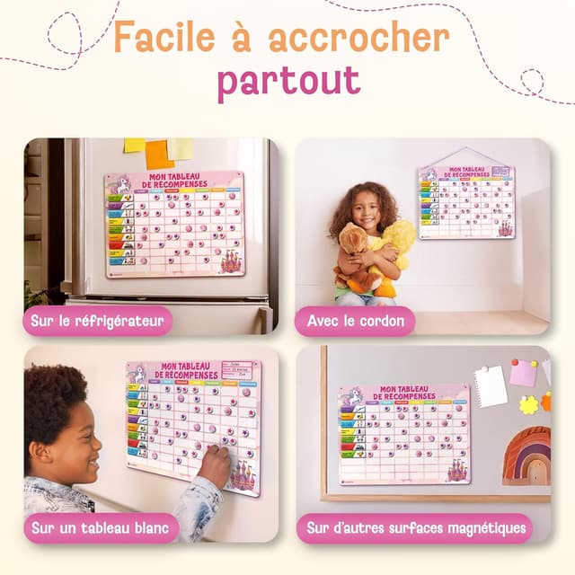 Thumbnail 6 de LIKARTO Tableau de Récompenses 280 aimants