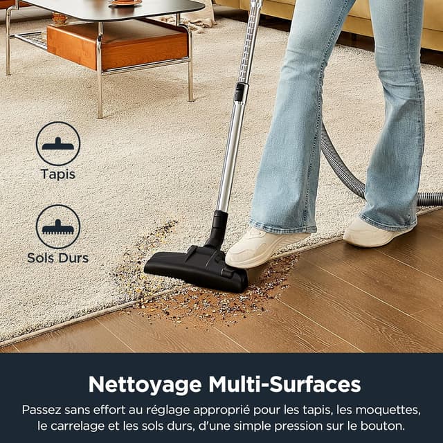 Detalle de Eureka WhirlWind aspirateur traîneau sans sac 700 W, 1,5 L – Bleu