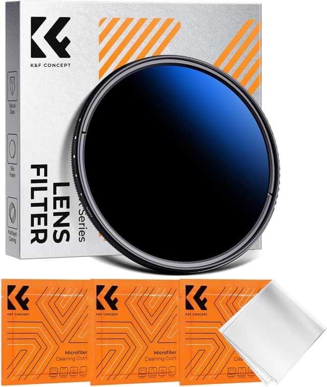 Detalle de K&F CONCEPT Nano K-Serie variabler ND-Filter 55 mm (ND2–ND2000, 1–11 Blendenstufen)